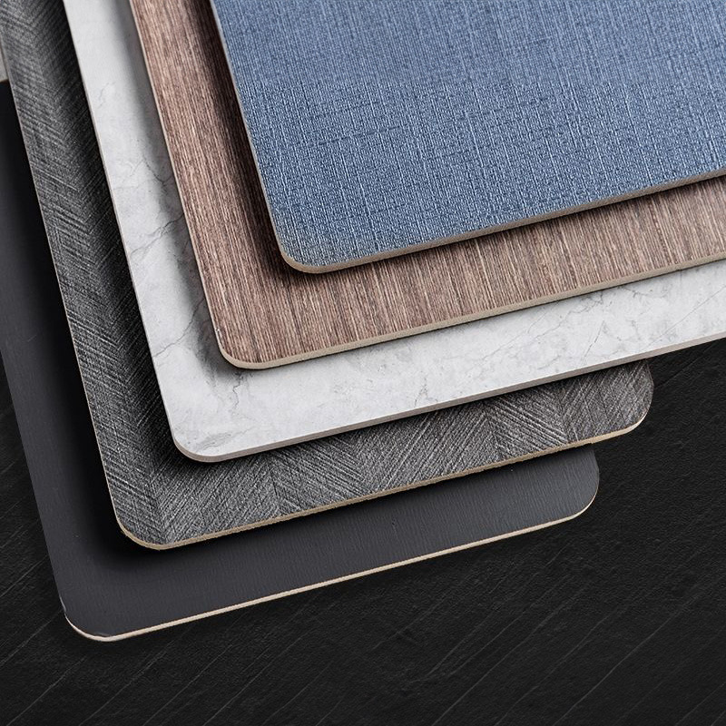 1220 X 2440 mm Marble Type Decoration Wall Panel Veneer Bamboo Charcoal PVC Board