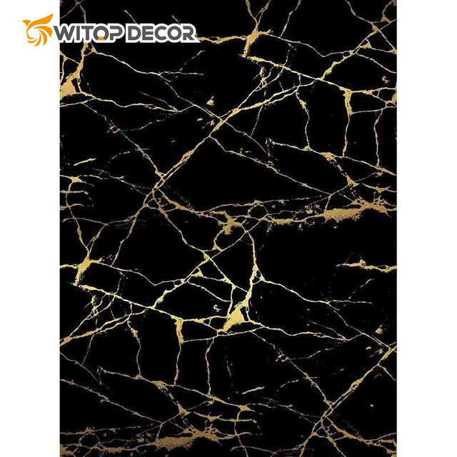 3*1220*2440mm High Glossy Flexible PVC Marble Sheet UV Wall Panel for Interior Decoration