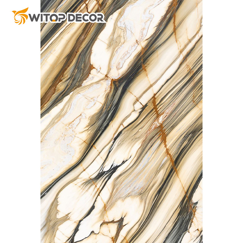 Best Decorative Waterproof UV Vinyl PVC Wall Panel Manufacture PVC Marble Sheet Board