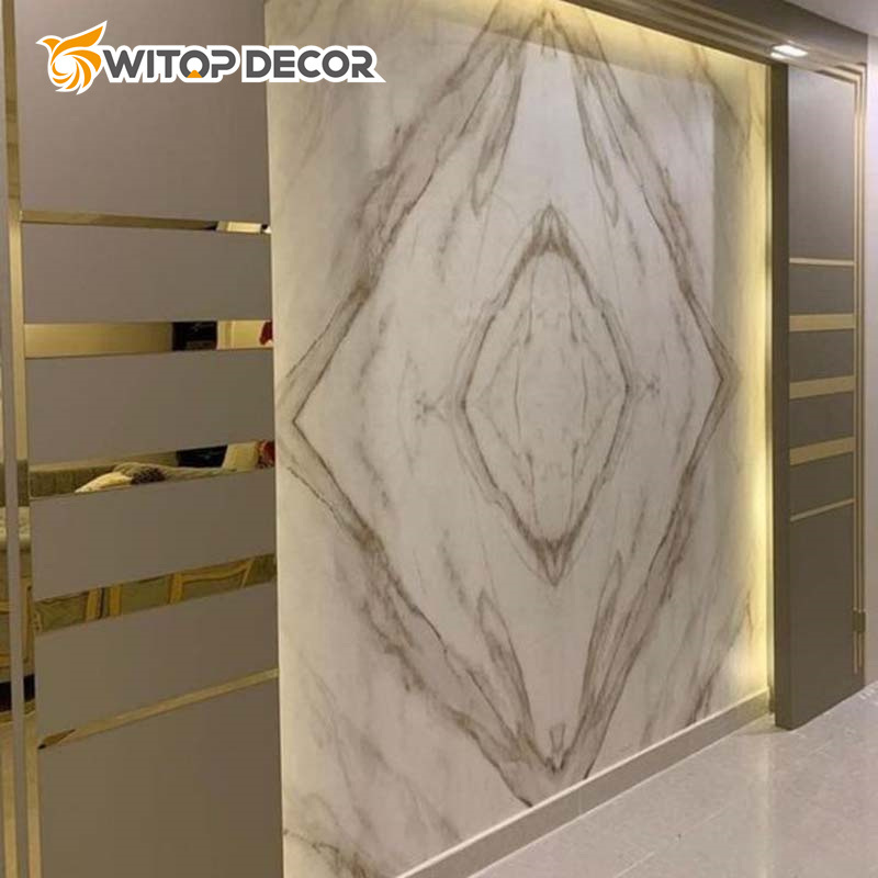 PVC Marble Board Sheet UV High Glossy Wall Panel for Decorative Background