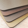 Easy Install Walnut Color Eco Wood Metal Laminate Decorative Cladding WPC Panels Wall