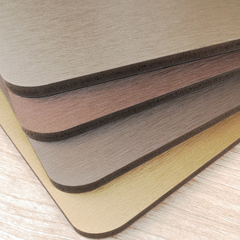 Easy Install Walnut Color Eco Wood Metal Laminate Decorative Cladding WPC Panels Wall