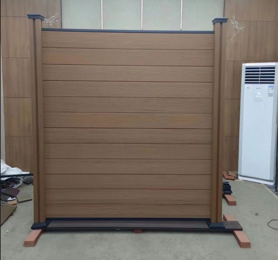 Wood Plastic Composite WPC Privacy Fence Custom Fence Windbreak Fencing Mesh
