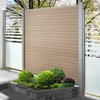Co-Extrusion Wood Plastic Composite Fence Plastic Portable Fence WPC Garden Fence