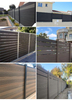 Easy-to-Install Fences Yard Decorative Fencing Board WPC Aluminum Post Garden Vila Fence