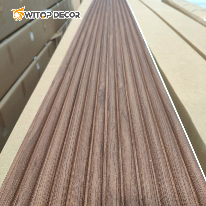 WPC Slat Panel with Hollow Core and Solid Edge