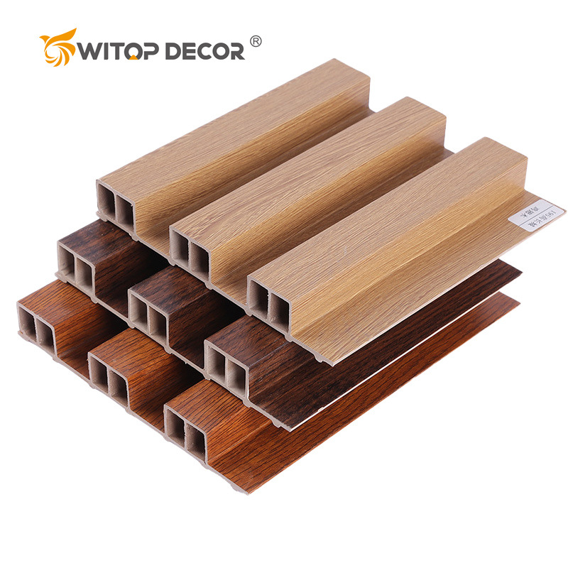 Natural Wood Slat Panel for a Rustic Lodge Ambience.
