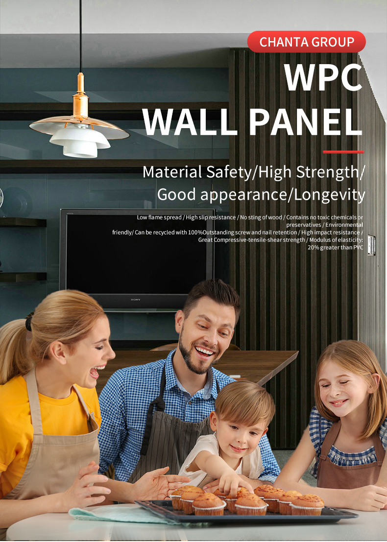 Strong WPC Wall Panel for Protective Interiors