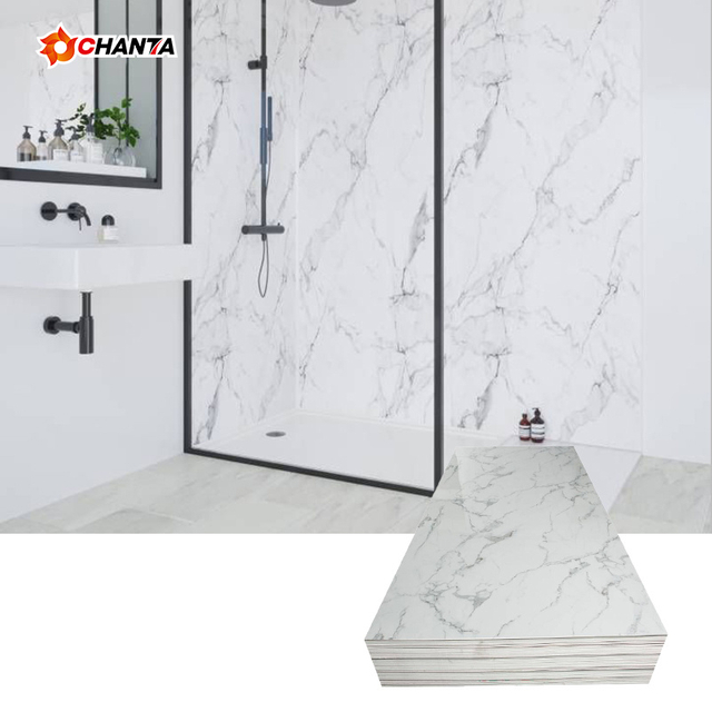 High Glossy UV Coated Marble Granite Surface PVC Sheet
