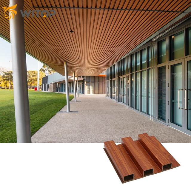 China Supply Outdoor Waterproof Decorative Building Decorative Material Cheap Wood Plastic Composite WPC Cladding WPC Wall Panel