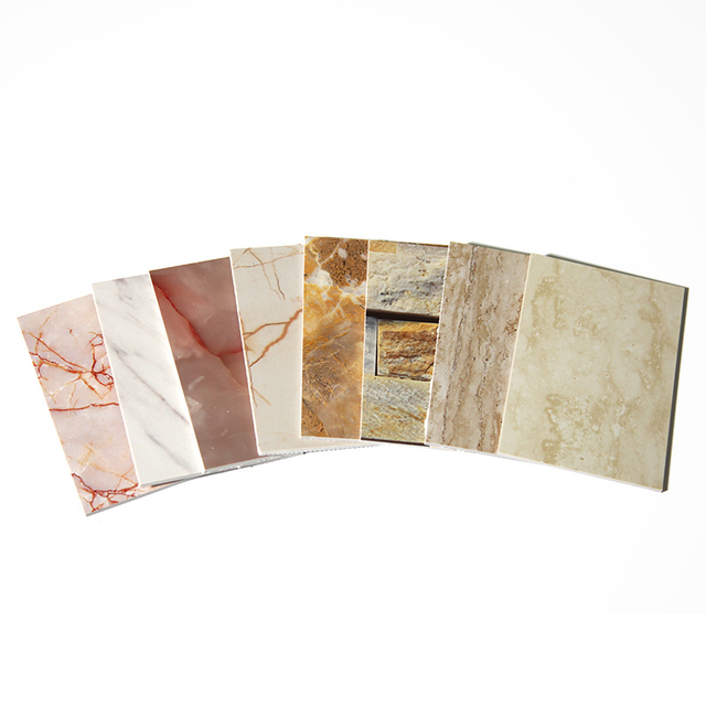 2020 Newly Design Decorative PVC Panel/Faux Marble Sheet as TV Background