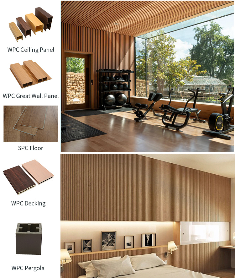 Eco Wood WPC Ceiling Tiles Panels for Decoration