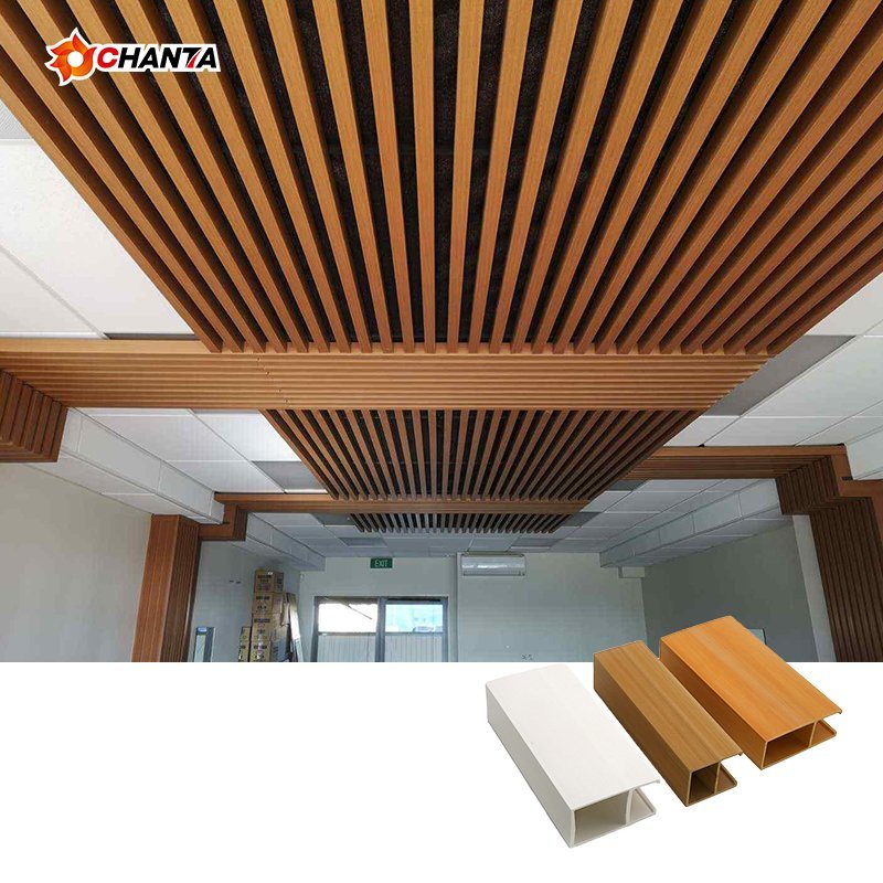 Eco Wood WPC Ceiling Tiles Panels for Decoration