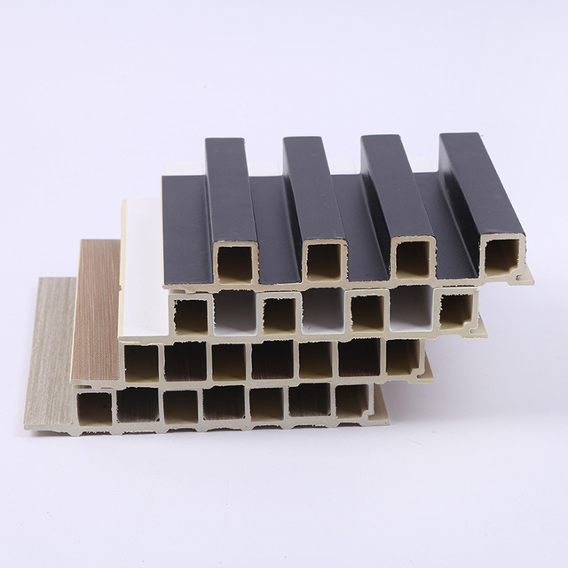 Hot Sale Fluted WPC Waterproof Wood Plastic Composite Wall Panel Decoration