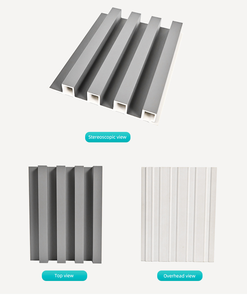 Hot Factory Sale WPC Wall Panels Cladding Boards 6 Wood Tracks Colorful 3D Design for Interior Decoration