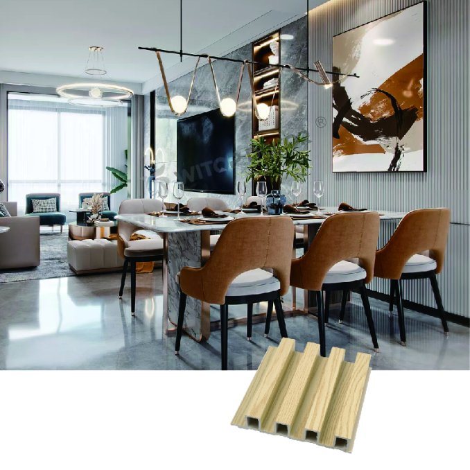 White WPC Wall Panel for Minimalist Interiors