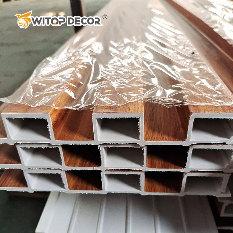 3D Wood Exterior Waterproof Wall Cladding Exterior WPC Board Other Boards Decorative Hollow WPC Wall Panel Wood Paneling
