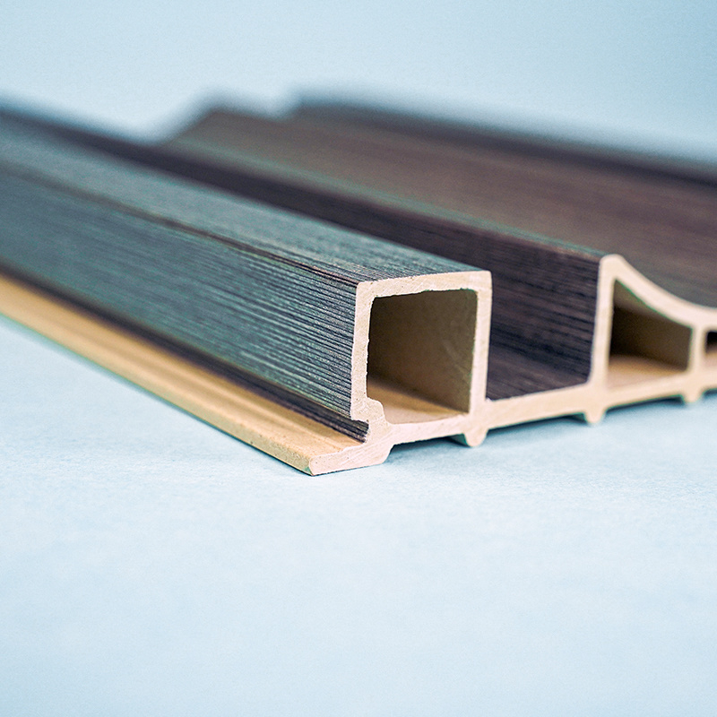 Shaped Extrusion Wood Plastic Composite WPC Wall Panel