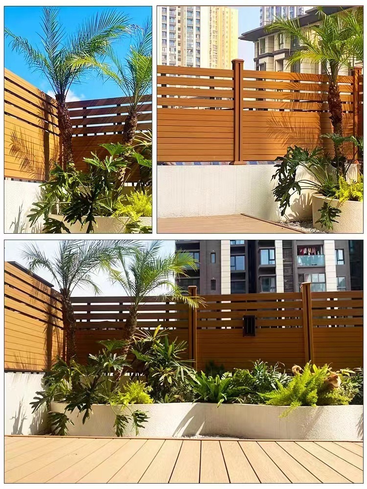 Witop Decor Garden Fence Panels PVC Fence Panel WPC Outdoor Fence