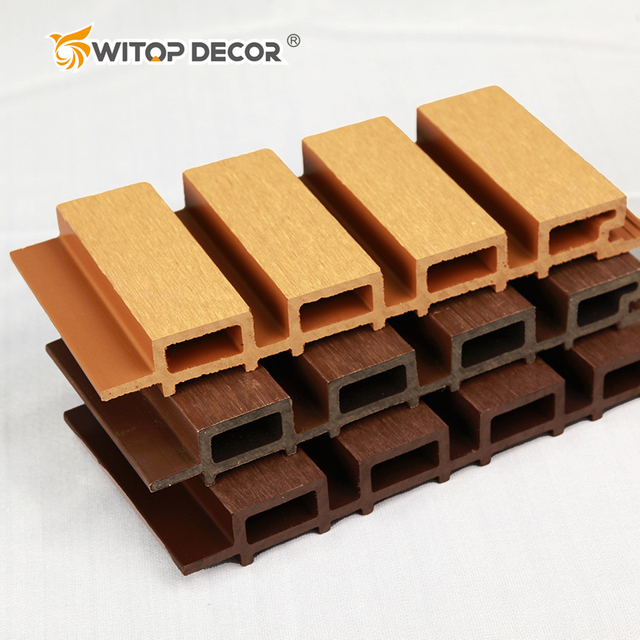 Factory Supply Co-Extrusion Fluted WPC Exterior Wall Cladding
