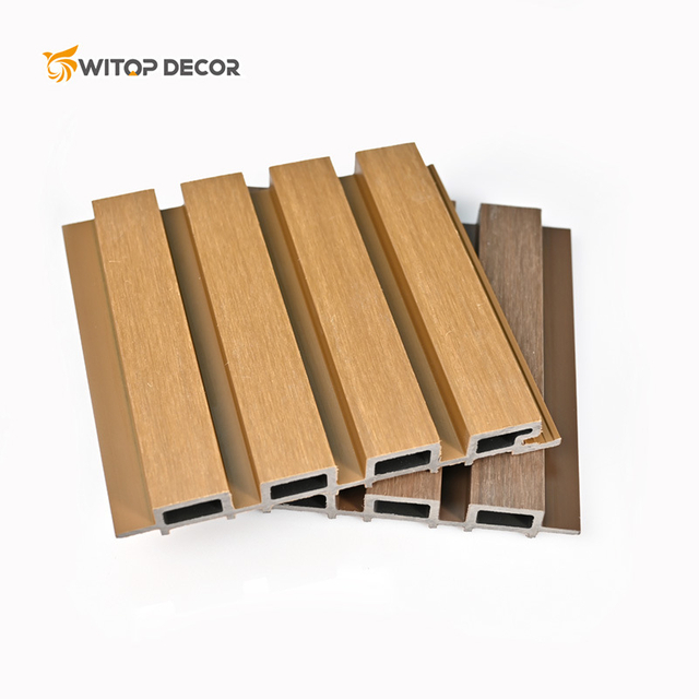Decorative Strip Wood Plastic Composite Cladding WPC Wall Board