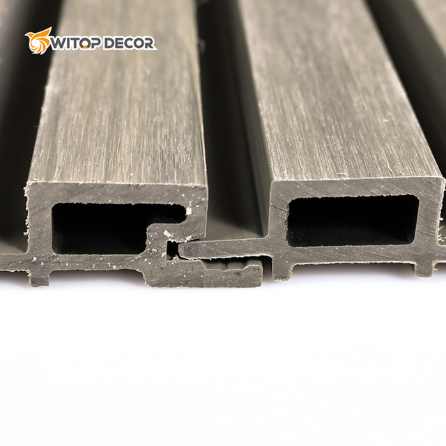 Easy Install Black Color Wood Laminate Decorative Wall Cladding