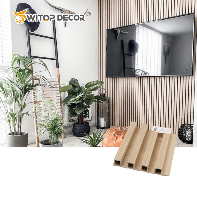 Modern Design Wood Grain WPC Wall Panel for Interior Decoration