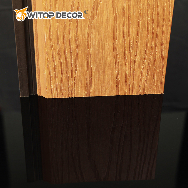 External PE Wood Plastic Composite Wall Panel Cladding