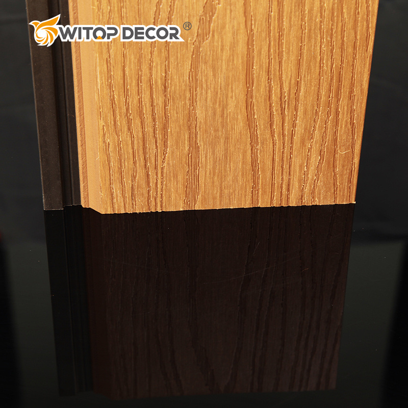 External PE Wood Plastic Composite Wall Panel Cladding