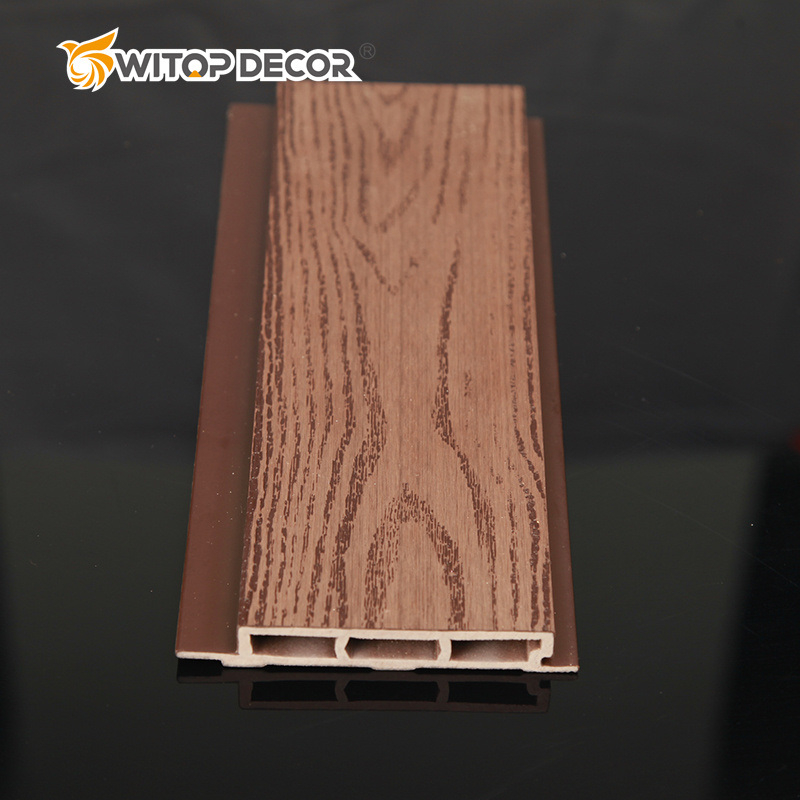 Exterior WPC Fluted Shuttered Blind Outside Wall Cladding Panel