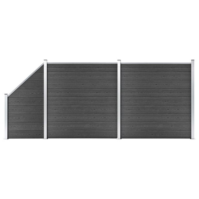 Wind Resistance Decorated WPC Outdoor Garden Fence