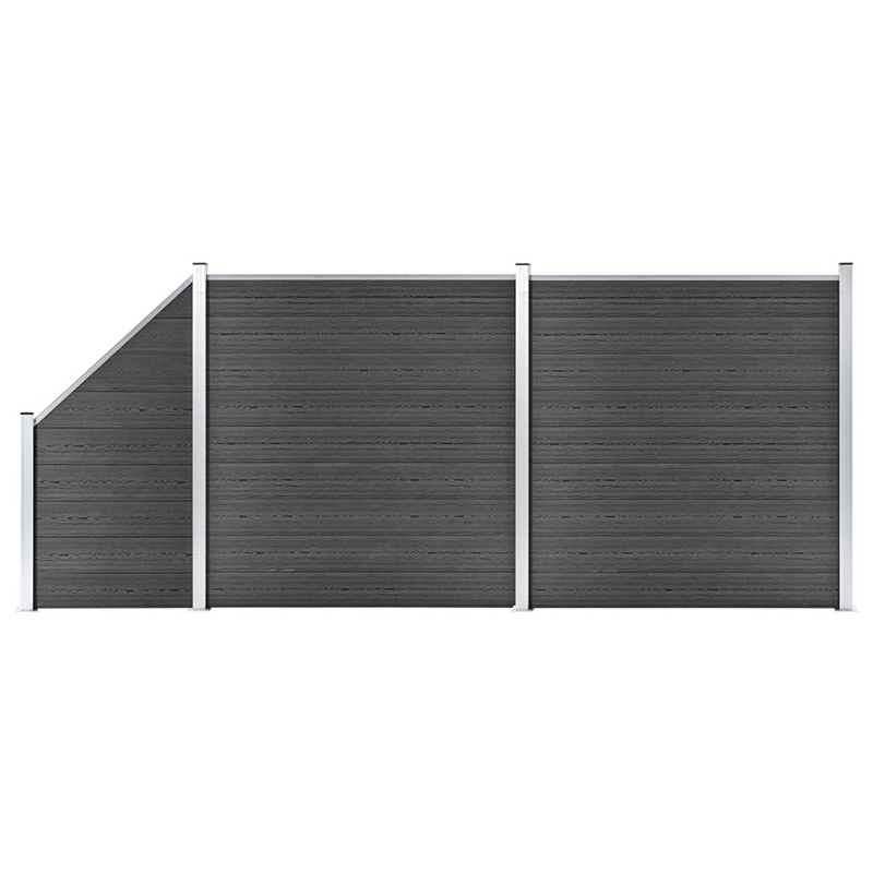 Wind Resistance Decorated WPC Outdoor Garden Fence