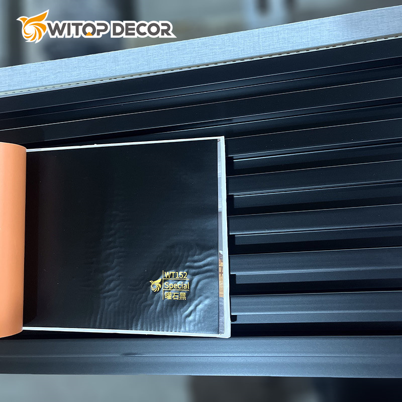 China New Type Environmental WPC Wall Panel Used on Living Room