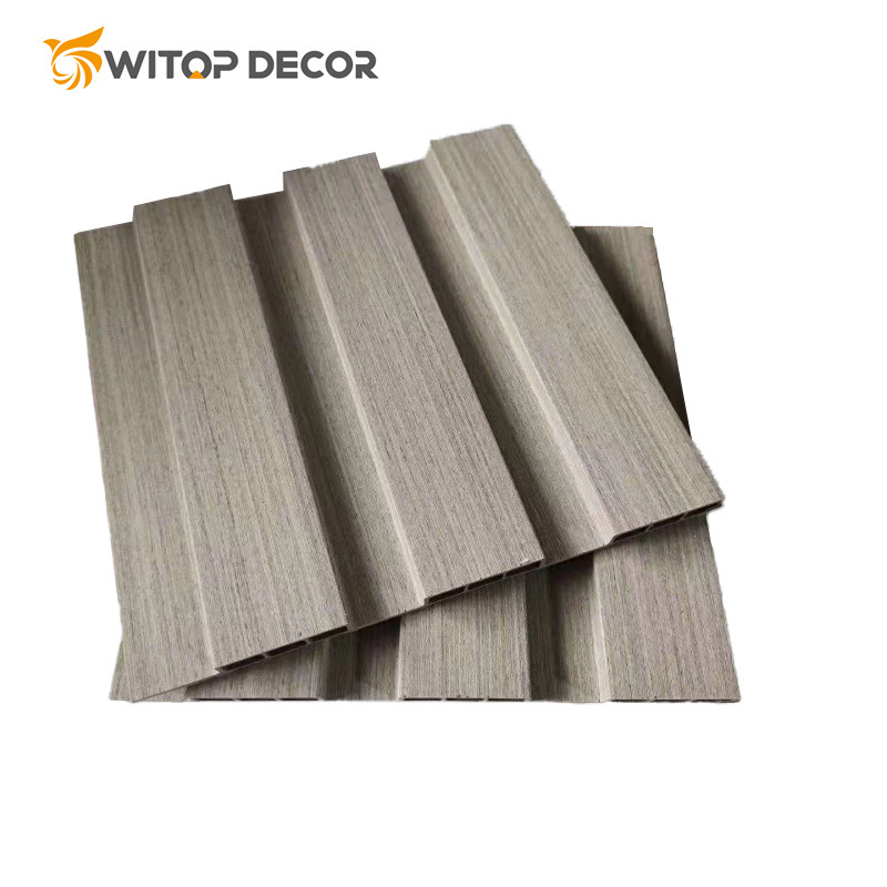 Easy Installation Wood Grain WPC Wall Panel for Interior Decoration