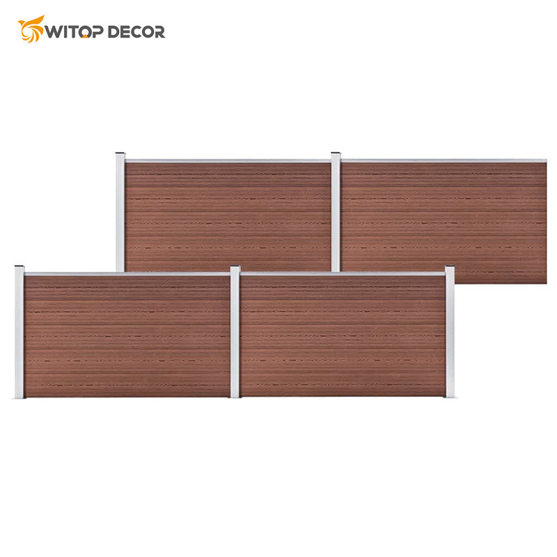 WPC Composite Wood Screen Fence with Various Sizes