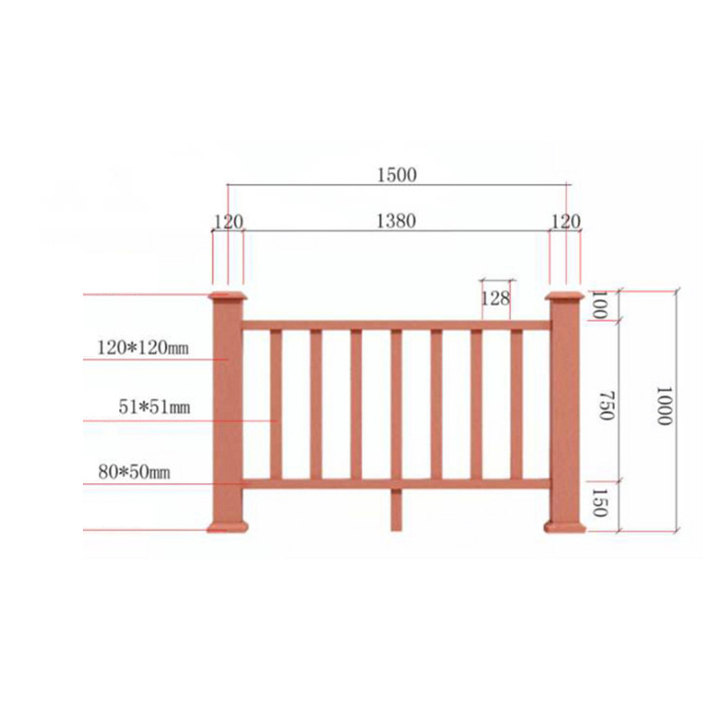 Factory Directly Easy Install WPC Decking Fence for Garden