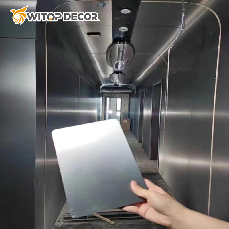 Easy to Install and Easy to Clean WPC Wall Panel Marble Bamboo Charcoal Wood Veneer