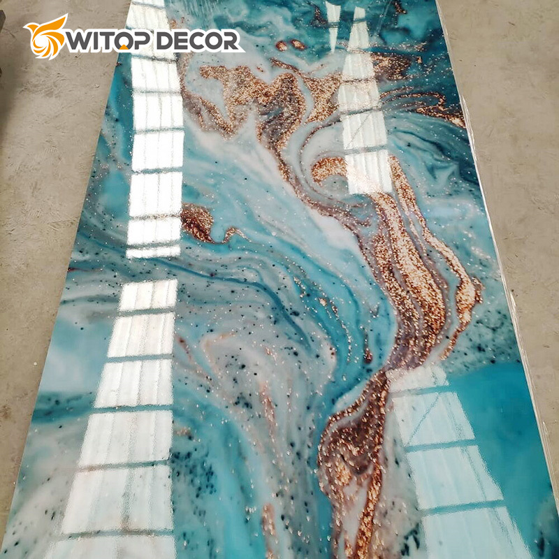 High Quality UV 3D PVC Marble Sheet for Decoration