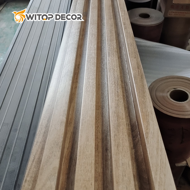 High Quality Indoor Decoration WPC Fluted WPC PVC Wall Panel