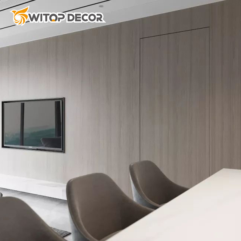 Pet Marbled Bamboo Charcoal Fiber Flat Wall Panel WPC Wood Veneer Wall Panel PVC Foam Board