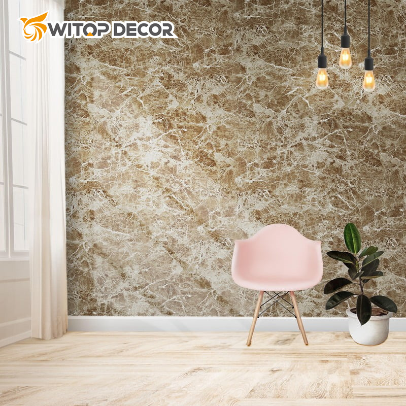 PVC Plate Solid Surface Wood Faux Marble Panel UV Marble Sheet