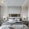 Waterproof Fireproof WPC PVC Felxible Wall Panel Bamboo Charcol Wood Veneer Seamless Wall Board