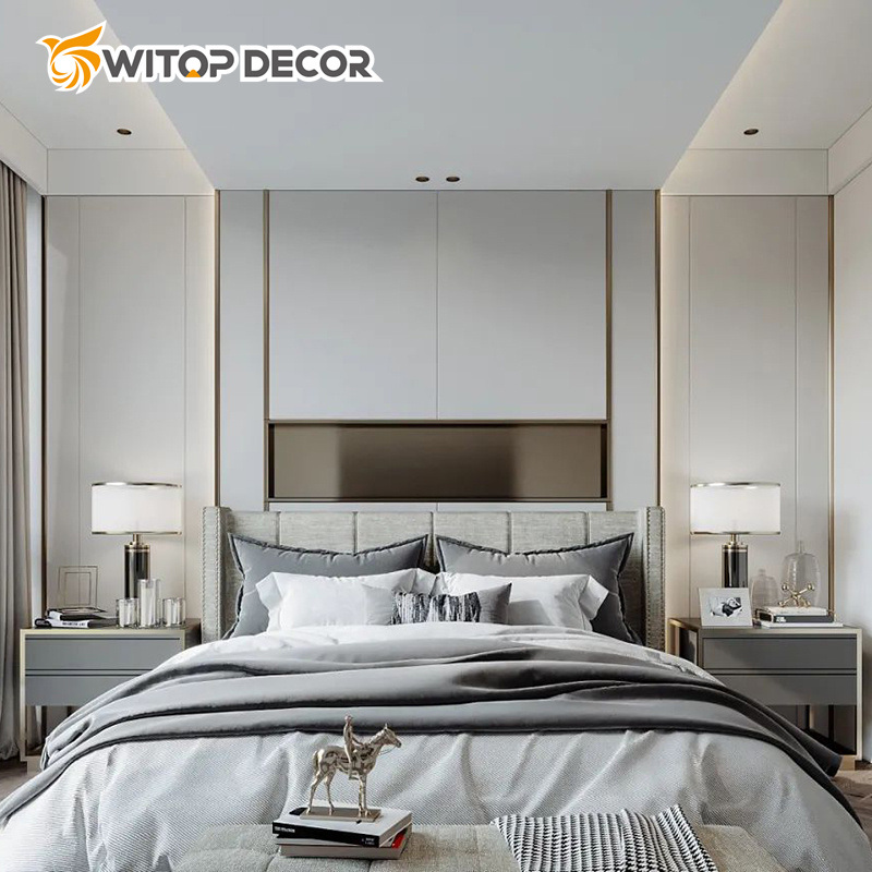 Waterproof Fireproof WPC PVC Felxible Wall Panel Bamboo Charcol Wood Veneer Seamless Wall Board