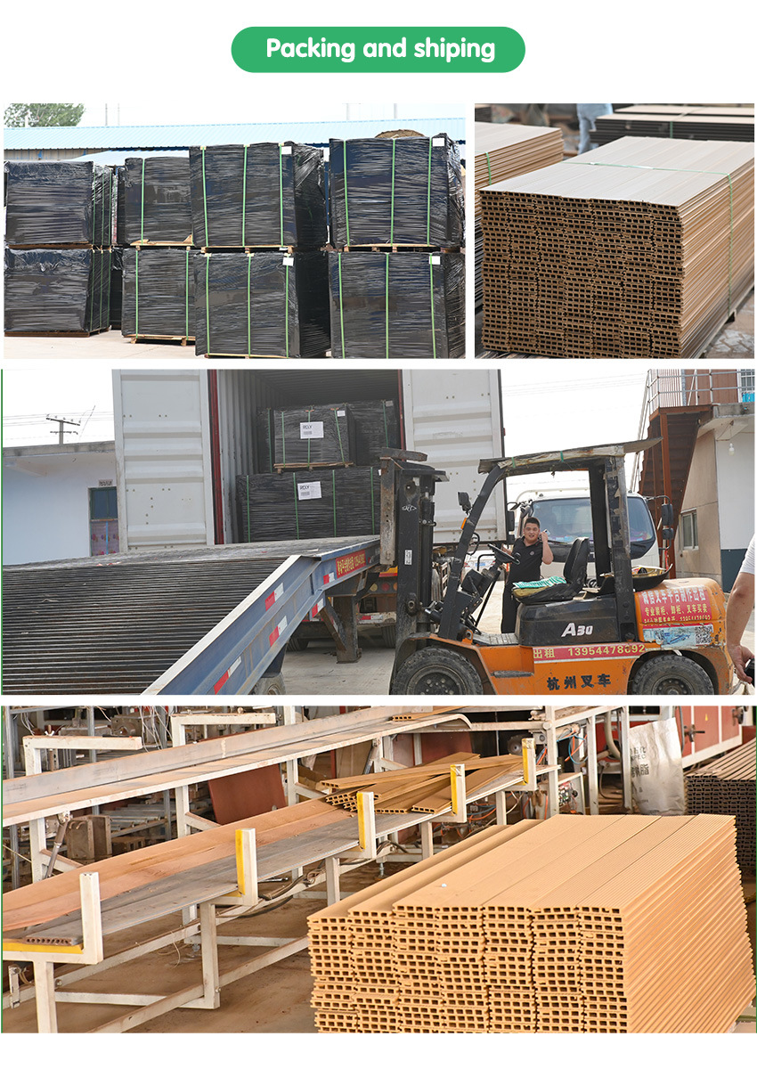 WPC Pattern Fence Extrusion Building Material UV Protection