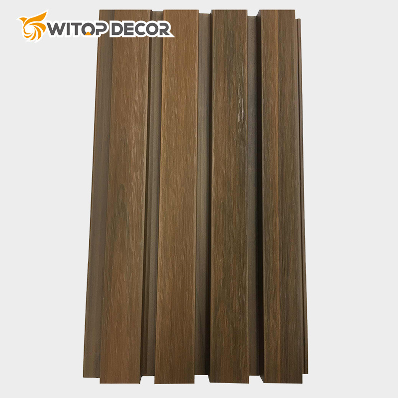 High Density Decorative Fluted Boards Wall Cladding WPC Outdoor Wall Panel