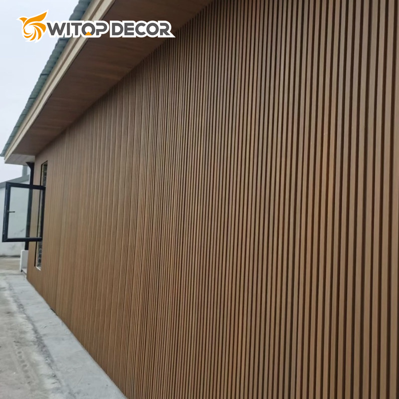 European Standard WPC Wall Cladding Wooden Grain Shadow Gap Wall Panels Outdoor Wall Cladding
