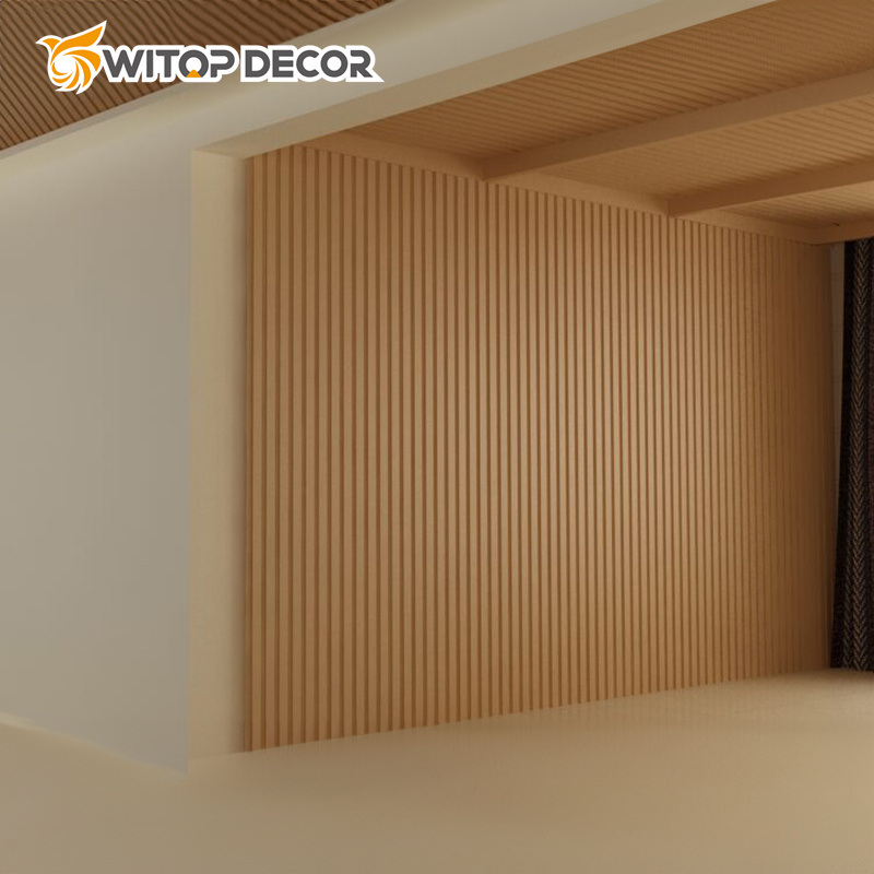Outdoor Wood Plastic Composite Siding 3D Wall Paper Garden Buildings WPC Wall Cladding