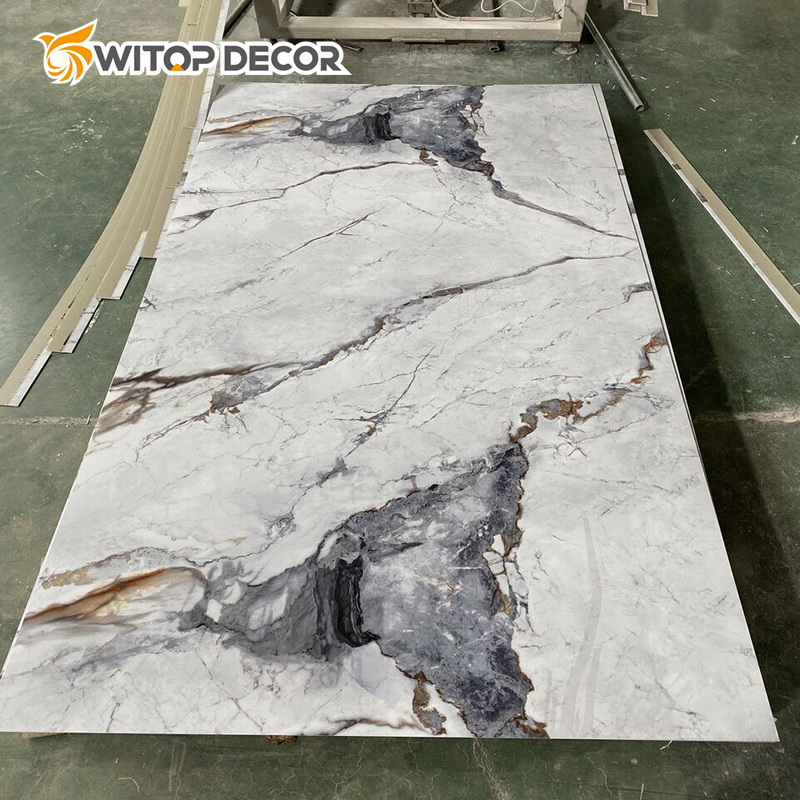 UV PVC Faux Marble Waterproof Panel Interior Decoration Design