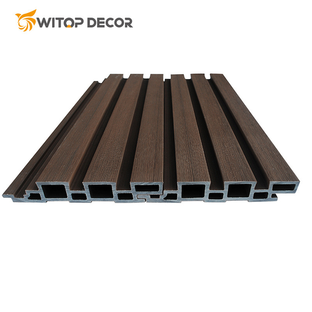 Outdoor Decoration Wood Plastic Composite Wall Panel Popular WPC Wall Cladding