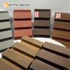 3D Wooden Composite WPC Wall Cladding Outdoor Plastic WPC Wall Panel Decoration